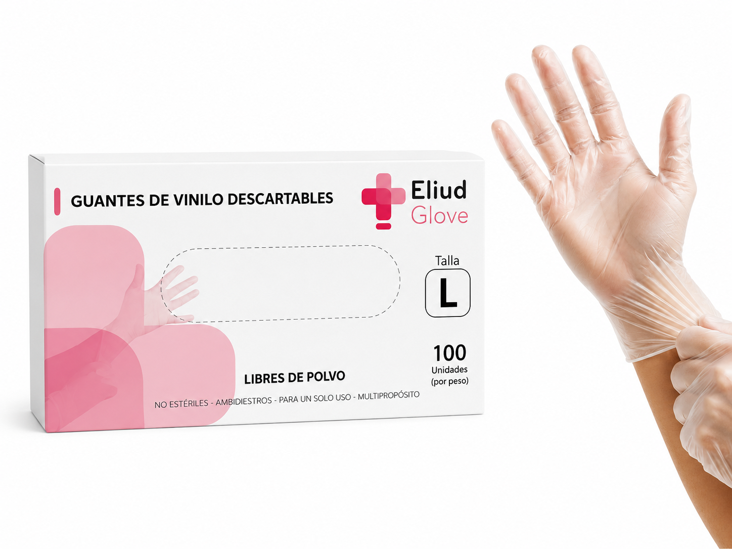 Guantes de Vinilo Transparente